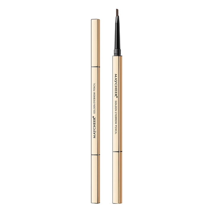 3 PCS MAYCHEER 3117 Small Gold Bars Double Eyebrow Pencil Thin Head Waterproof Non-bleeding Eyebrow Pencil