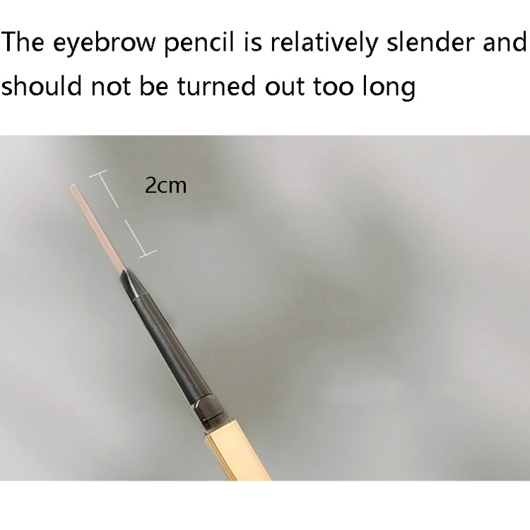 3 PCS MAYCHEER 3117 Small Gold Bars Double Eyebrow Pencil Thin Head Waterproof Non-bleeding Eyebrow Pencil
