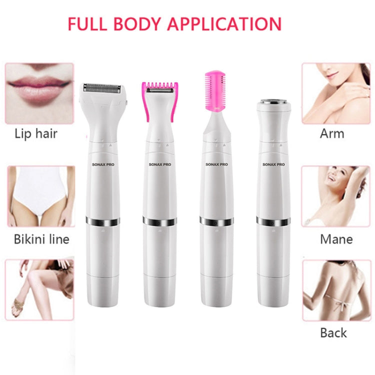 SONAX PRO SN-8933 4 In 1 Electric Women Shaver Multi-Function USB Charge Scraping Knife Hair Removal Device