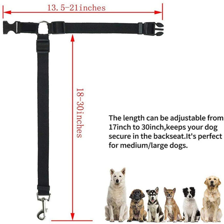Pet Car Safety Rope Ring Dog Car Seat Belt Rear Seat Traction Rope
