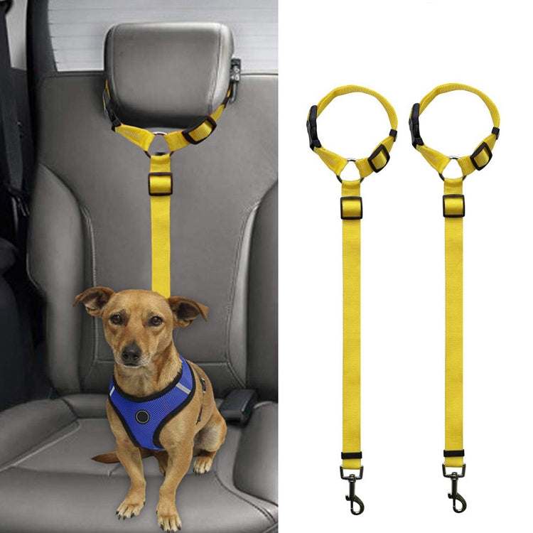 Pet Car Safety Rope Ring Dog Car Seat Belt Rear Seat Traction Rope