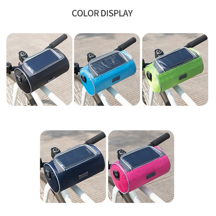 Outdoor Sports Bicycle Bag Front Beam Bag Bicycle Head Bag Large Capacity Touch Screen Waterproof Cylindrical Riding Bag