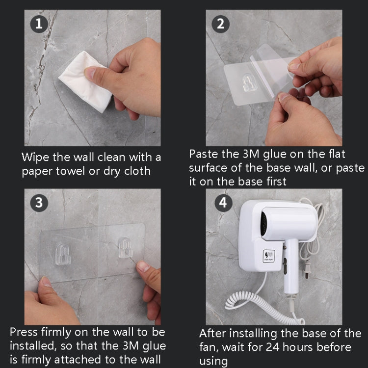 Hotel Hair Dryer Wall Mount High Power Hair Dryer Household Hair Cylinder Dryer, CN Plug