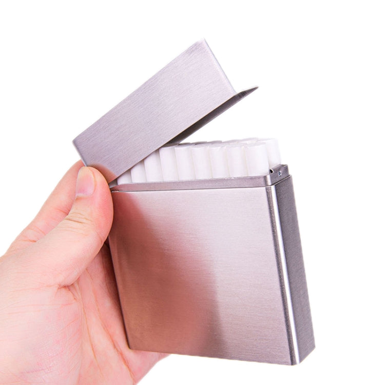 Men Stainless Steel Clamshell Business Cigarette Case
