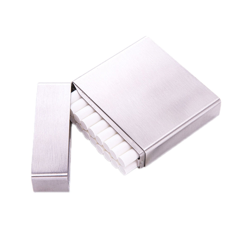 Men Stainless Steel Clamshell Business Cigarette Case