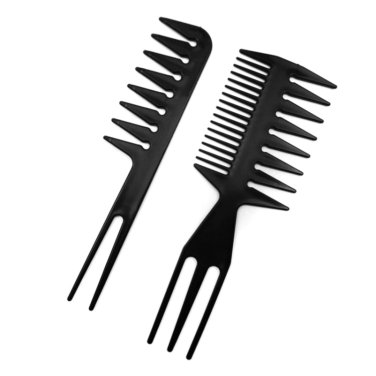 10pcs / Set Hairdressing Plastic Flat Comb