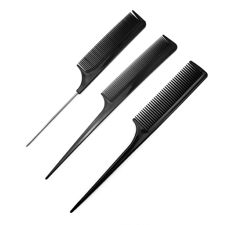 10pcs / Set Hairdressing Plastic Flat Comb