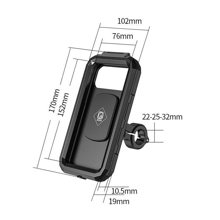 Kewig Bicycle Motorcycle Waterproof Box Mobile Phone Bracket Riding Touch Mobile Phone Fixed Seat