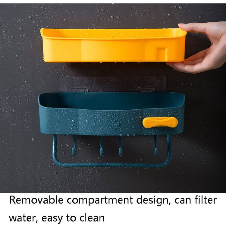 2 PCS Punch-Free Shelf Bathroom Suction Cup Storage Frame