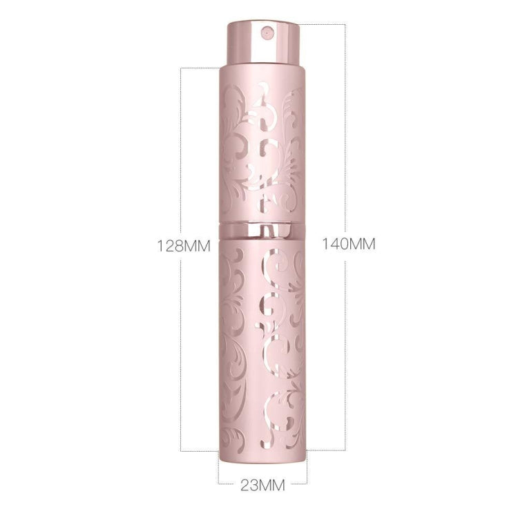 2 PCS Embossed Rotating Perfume Bottle Metal Discharge Bottle Sterilizing Alcohol Spray Bottle