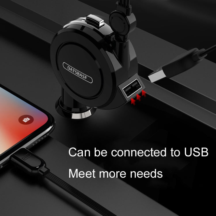 Oatsbasf 3 in 1 Multifunctional Car Charger Data Cable