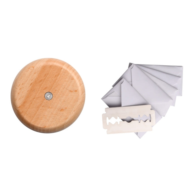 Bread Baguette Round Knife Wooden Double-Sided Bread Trimming Knife With 5 Blades