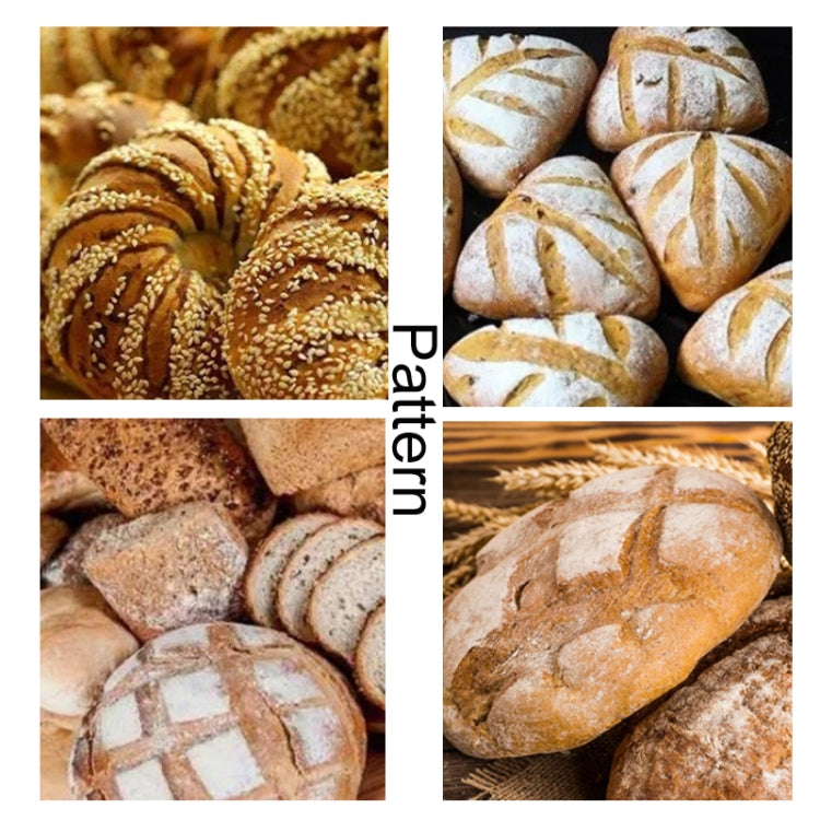 Bread Baguette Round Knife Wooden Double-Sided Bread Trimming Knife With 5 Blades