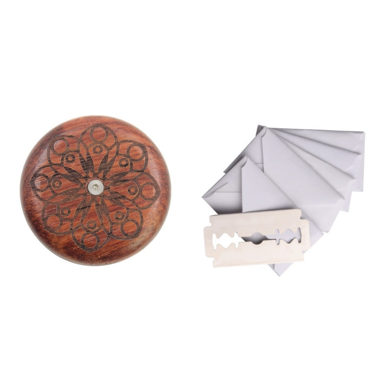 Bread Baguette Round Knife Wooden Double-Sided Bread Trimming Knife With 5 Blades