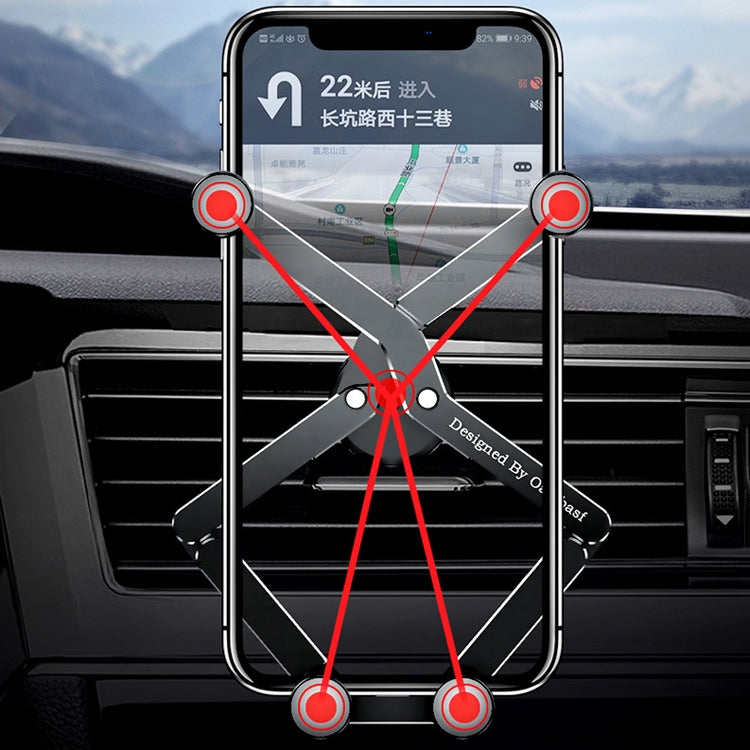 Oatsbasf 02750 Gravity Car Mobile Phone Holder In-car Navigation Buckle Bracket Air Outlet Bracket