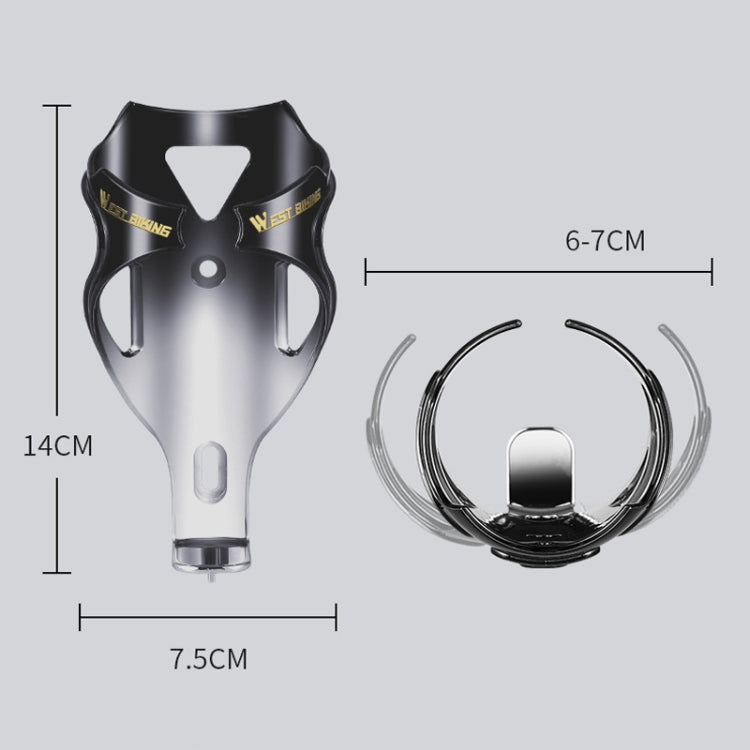 WEST BIKING YP0704033 Bicycle Gradient Water Bottle Holder PC Colorful Cup Bracket