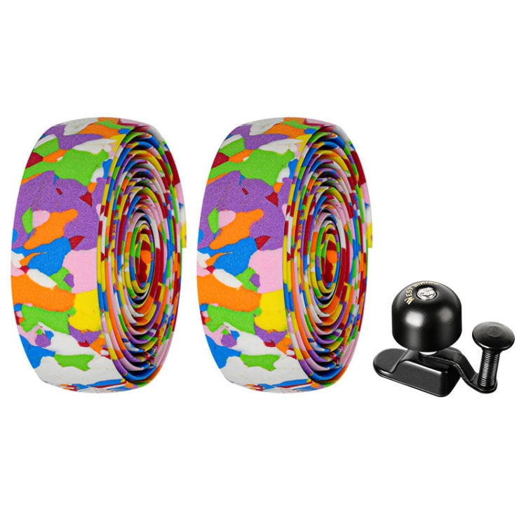 WEST BIKING YP1602782 Bicycle Bells With Supernouncing EVA Back Rubber Band Bell Combination Set