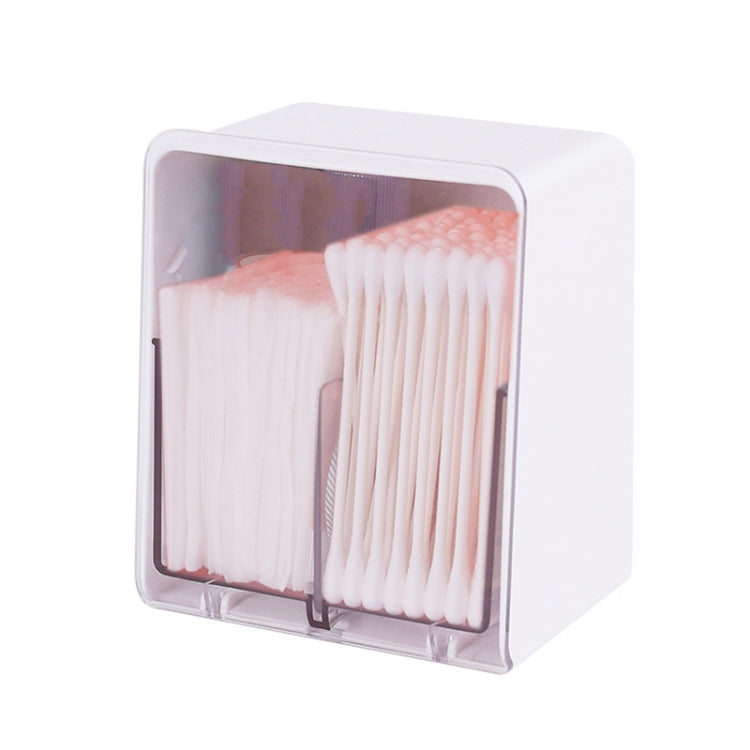 HZ006 Desktop Transparent Double-Layer Cotton Swabs And Dustproof Storage Box With Lid