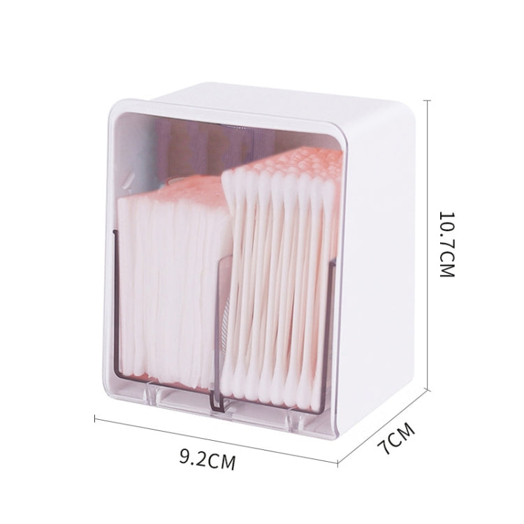HZ006 Desktop Transparent Double-Layer Cotton Swabs And Dustproof Storage Box With Lid