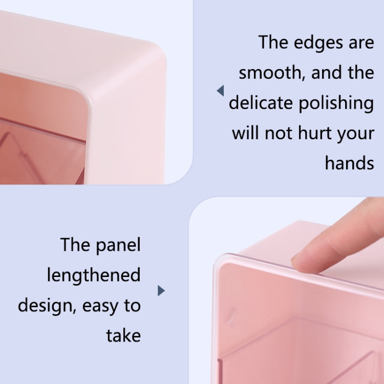 HZ006 Desktop Transparent Double-Layer Cotton Swabs And Dustproof Storage Box With Lid