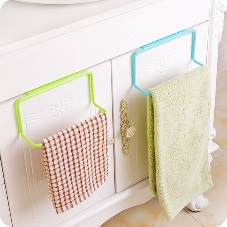 Kitchen Towel Rack Hanging Holder Cupboard Cabinet Door Back Hanger Towel Sponge Holder Storage Rack for Bathroom