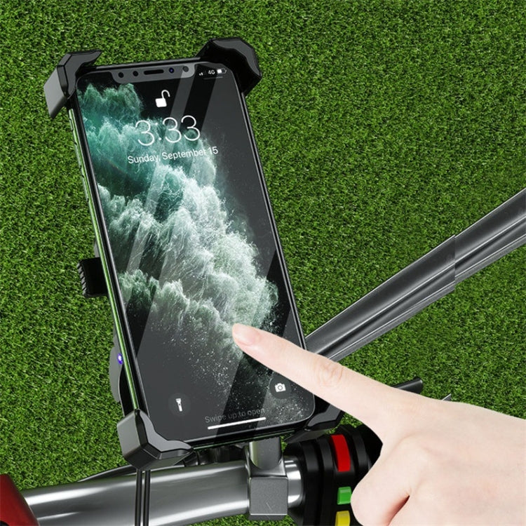 Kewig Motorcycle Outdoor Riding Four-Claw Fixed Mobile Phone Bracket QC3.0 Fast Charging Waterproof Holder