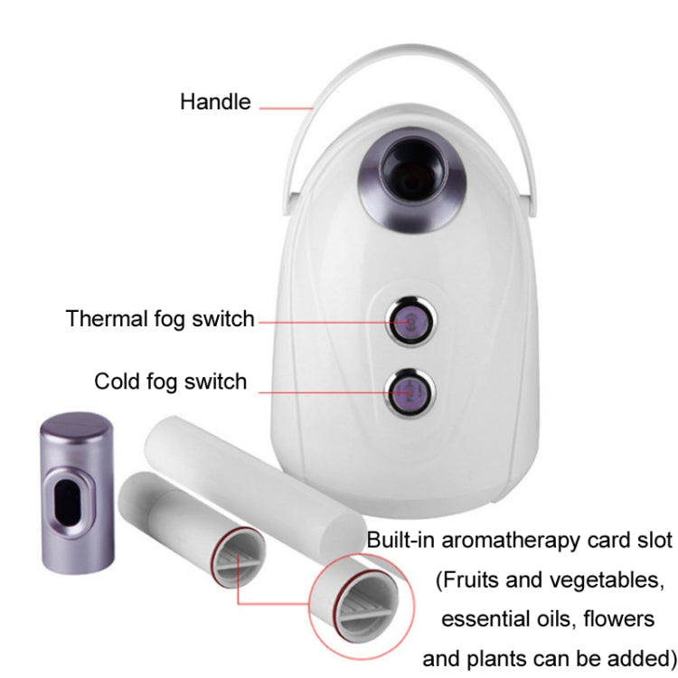 Hot & Cold Aromatherapy Face Steamer Spray Moisturizer CN Plug