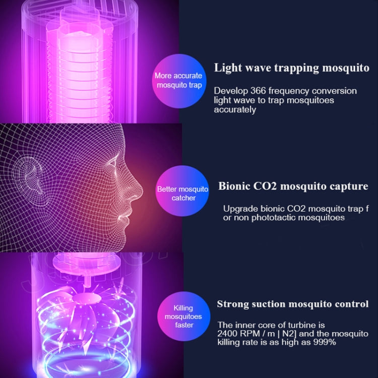 DAI HEART Electric Mosquito Killer Lamp Outdoor Household Photocatalyst Mosquito Killer,Style: