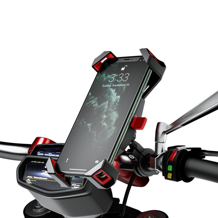 Kewig Reflection To Fall Shockproof Bicycle Bracket Motorcycle Four-Claw Mobile Phone Holder