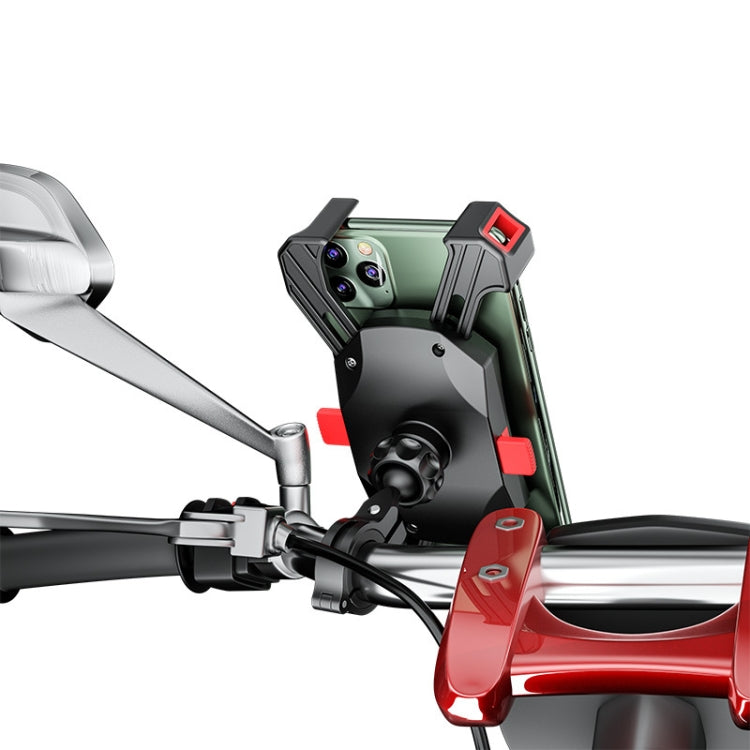 Kewig Reflection To Fall Shockproof Bicycle Bracket Motorcycle Four-Claw Mobile Phone Holder