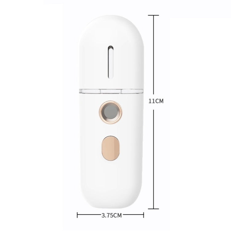 Portable Rechargeable Water Replenishing Device Beauty Humidifying Sprayer, Colour: No. 4 White