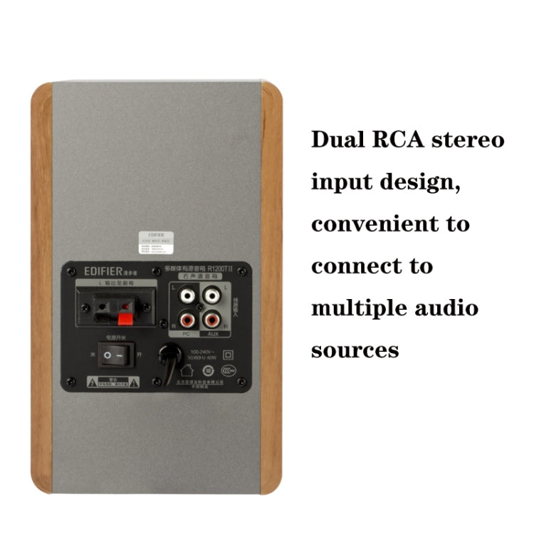 Edifier R1200TII Computer Wooden Audio Notebook Subwoofer, US Plug