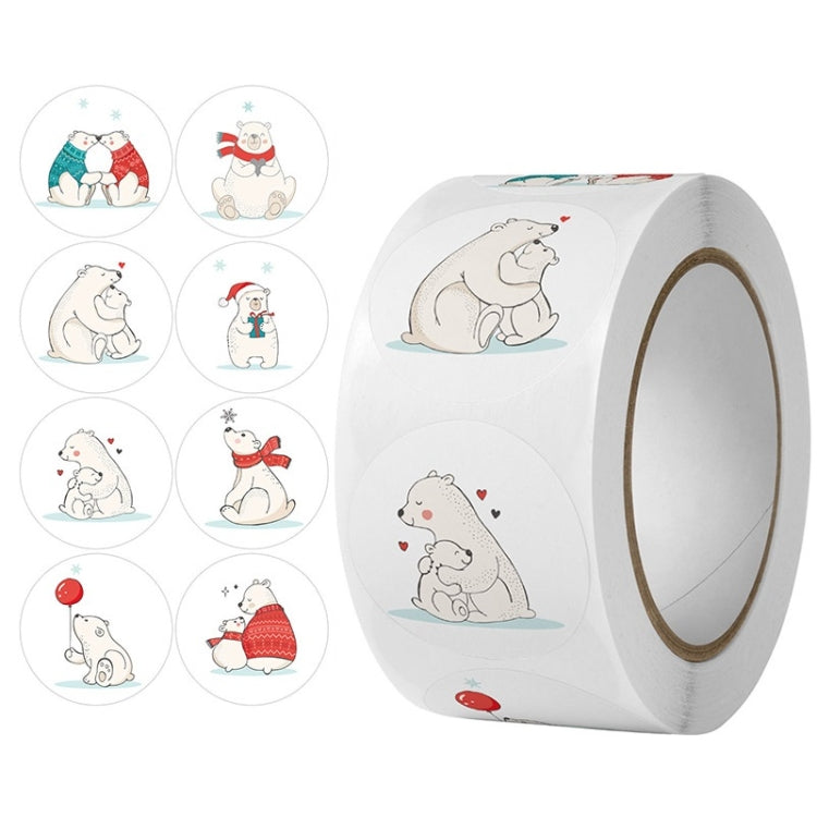 10 PCS Round Cartoon Animal Stickers Cute Hand-Made Sealing Stickers