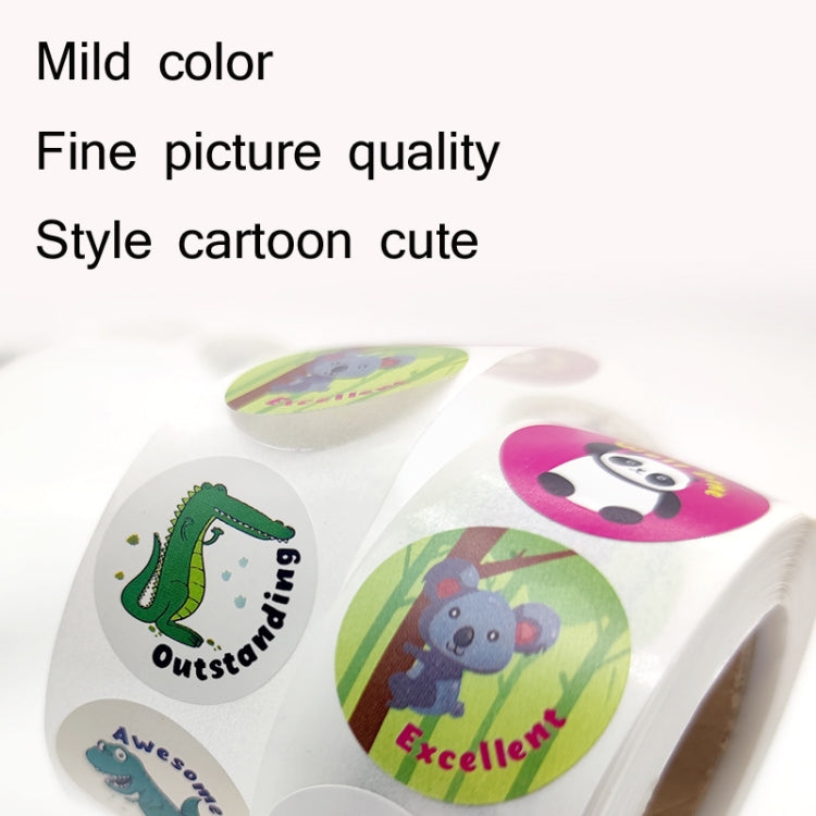 2 PCS Kindergarten Children Cartoon Animal Stickers Gift Packaging Bag Sealing Stickers