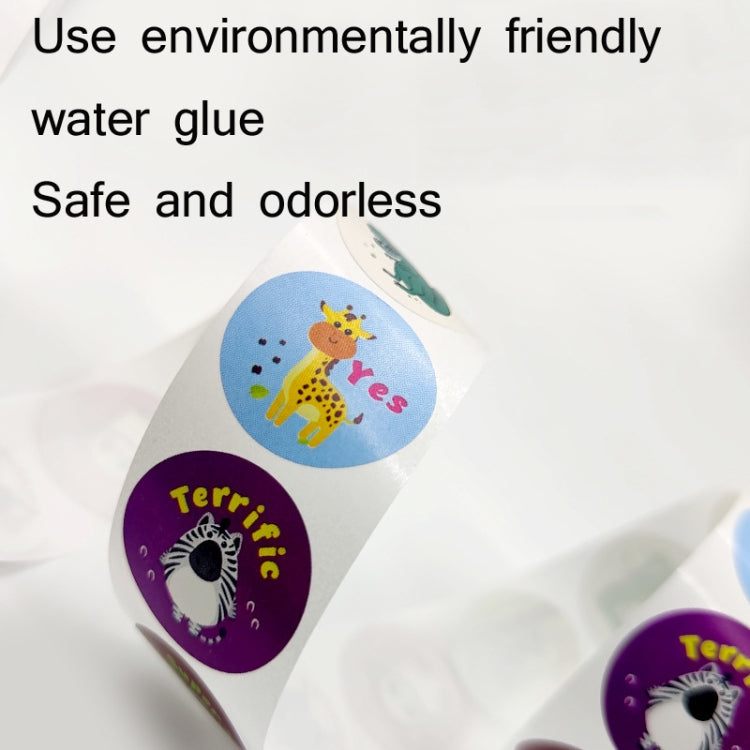 2 PCS Kindergarten Children Cartoon Animal Stickers Gift Packaging Bag Sealing Stickers