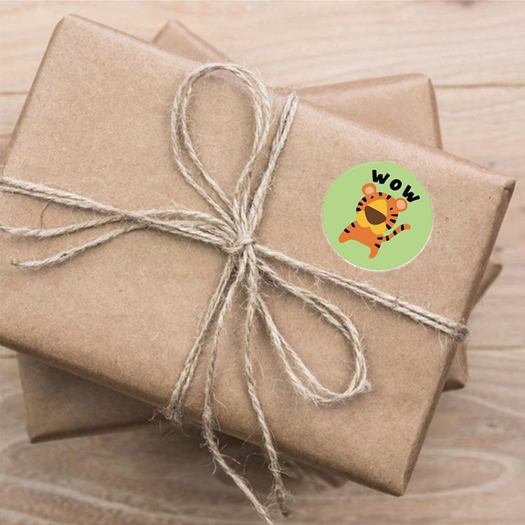 2 PCS Kindergarten Children Cartoon Animal Stickers Gift Packaging Bag Sealing Stickers