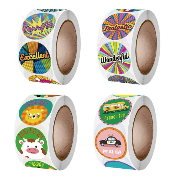 5pcsTeacher Cartoon Pattern Fun Encourage Stationery Stickers Gift Packaging Bag Sealing Stickers