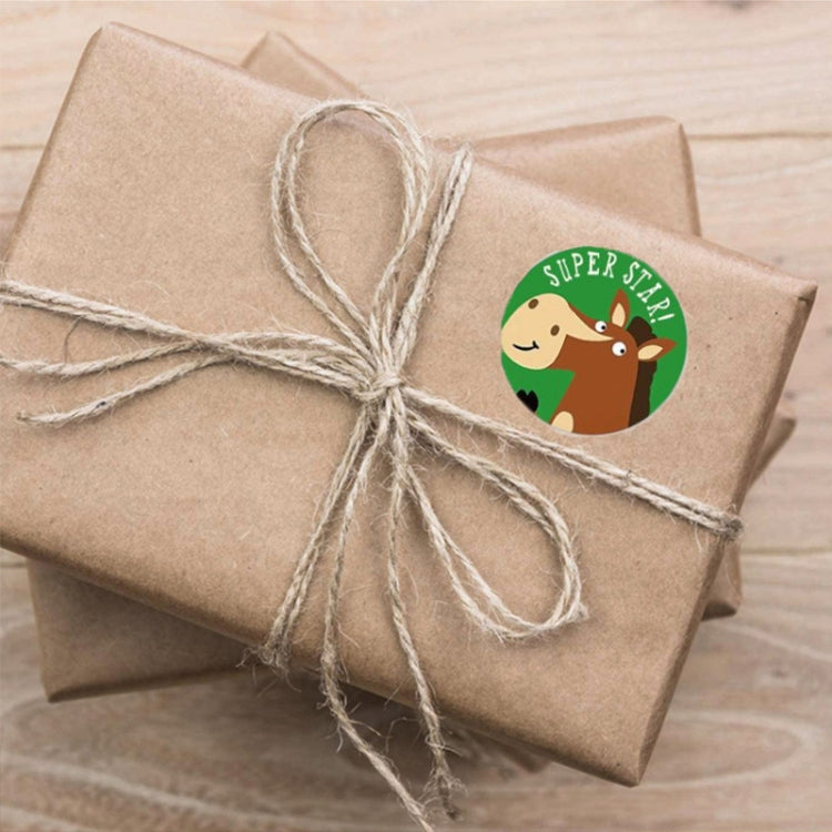 5pcsTeacher Cartoon Pattern Fun Encourage Stationery Stickers Gift Packaging Bag Sealing Stickers