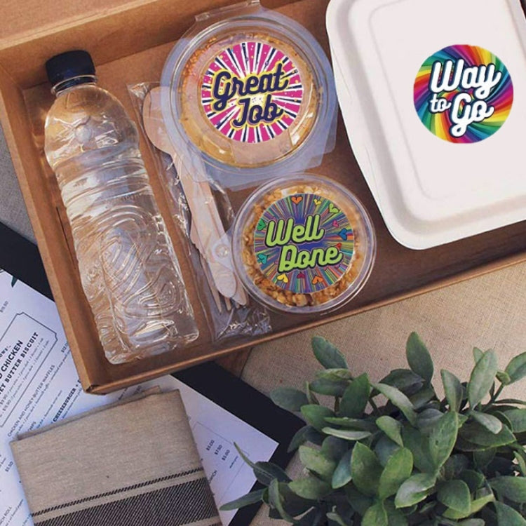 5pcsTeacher Cartoon Pattern Fun Encourage Stationery Stickers Gift Packaging Bag Sealing Stickers