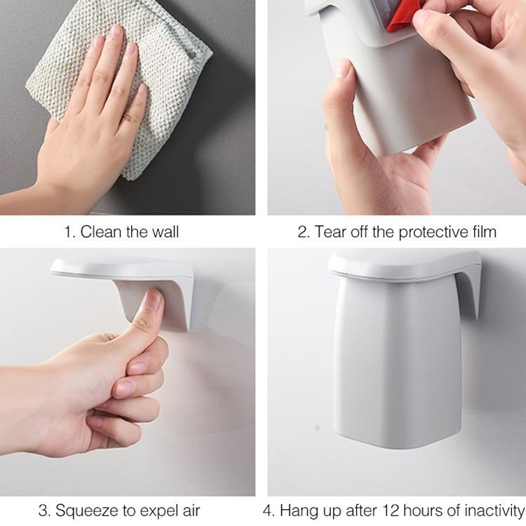 Magnetic Suction Mouthwash Cup Wall-mounted Toothbrush Rack Simple Home Couple Set Dental Cylinder