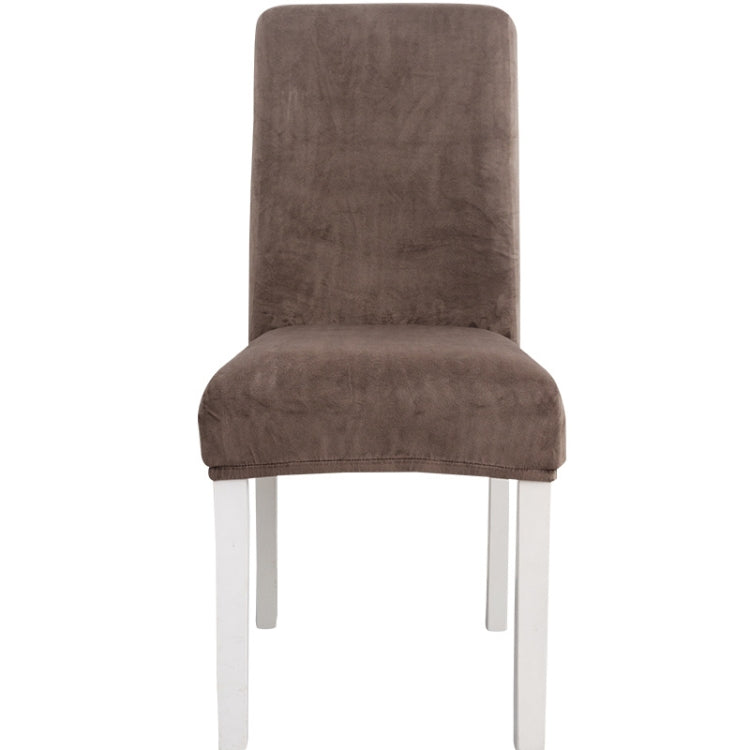 Simple Soft High Elastic Thickening Velvet Semi-Interior Chair Cover Hotel Chair Cover