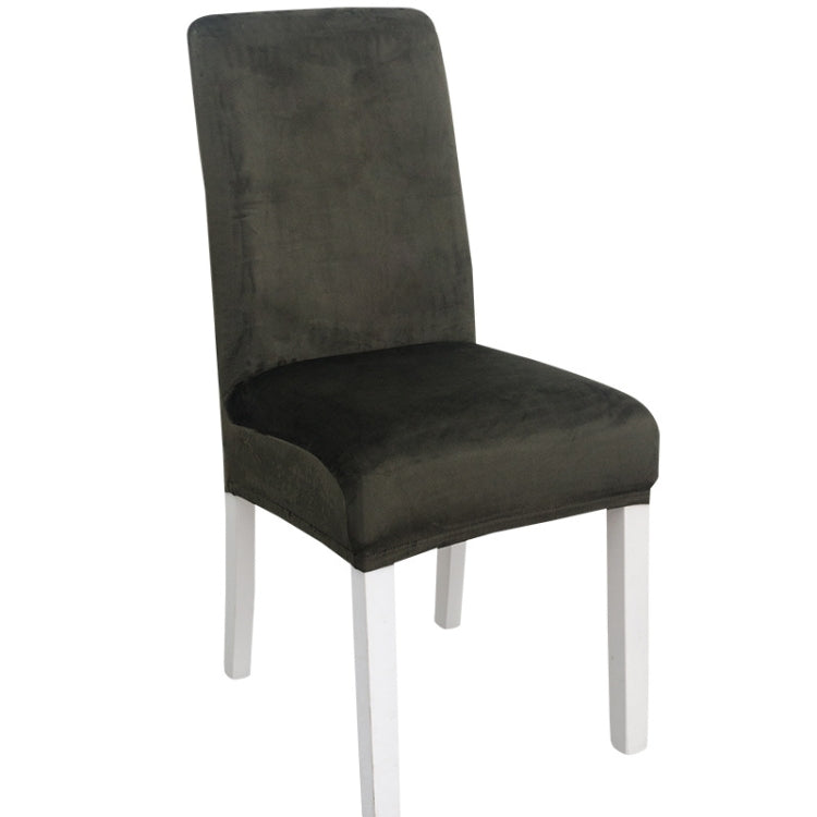 Simple Soft High Elastic Thickening Velvet Semi-Interior Chair Cover Hotel Chair Cover