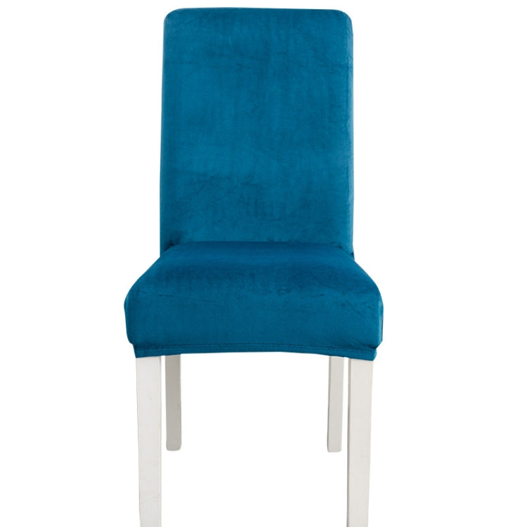 Simple Soft High Elastic Thickening Velvet Semi-Interior Chair Cover Hotel Chair Cover