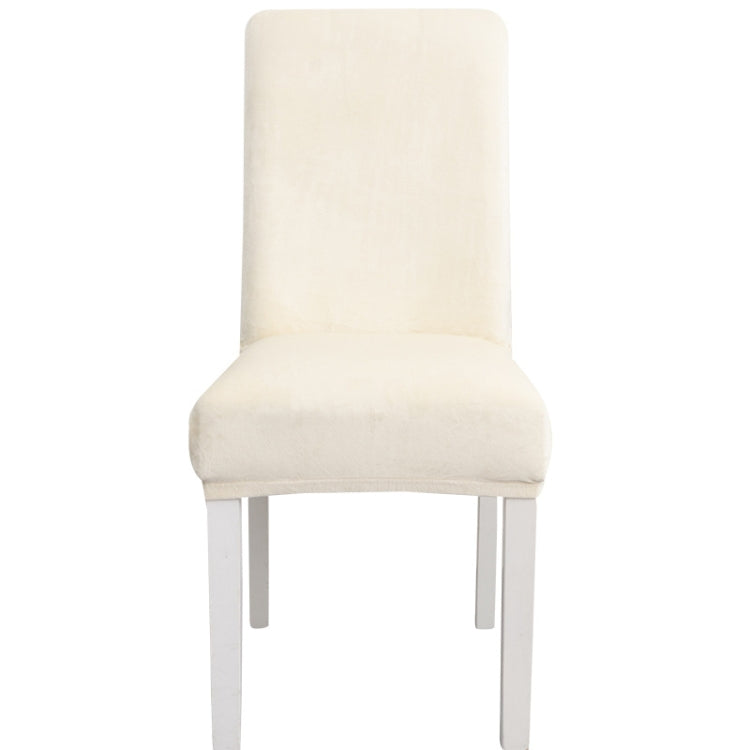 Simple Soft High Elastic Thickening Velvet Semi-Interior Chair Cover Hotel Chair Cover