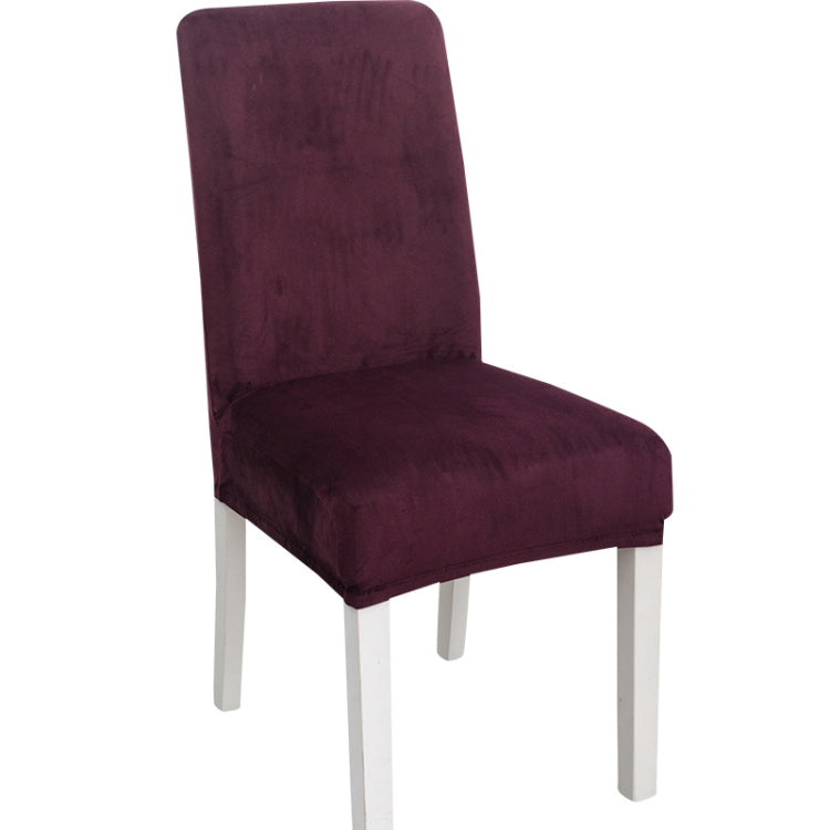 Simple Soft High Elastic Thickening Velvet Semi-Interior Chair Cover Hotel Chair Cover