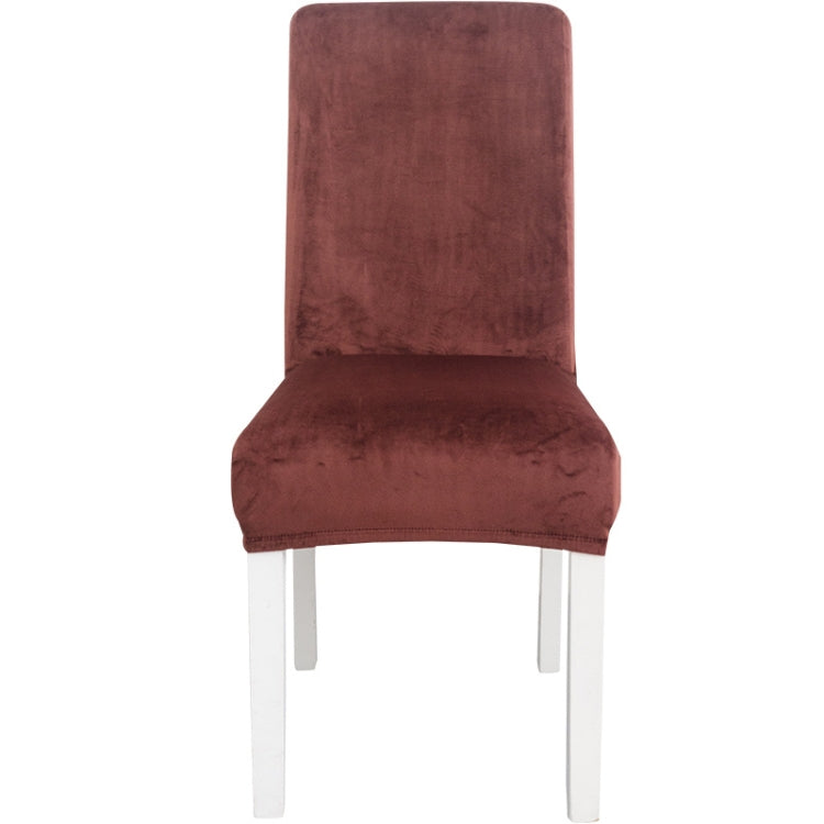 Simple Soft High Elastic Thickening Velvet Semi-Interior Chair Cover Hotel Chair Cover