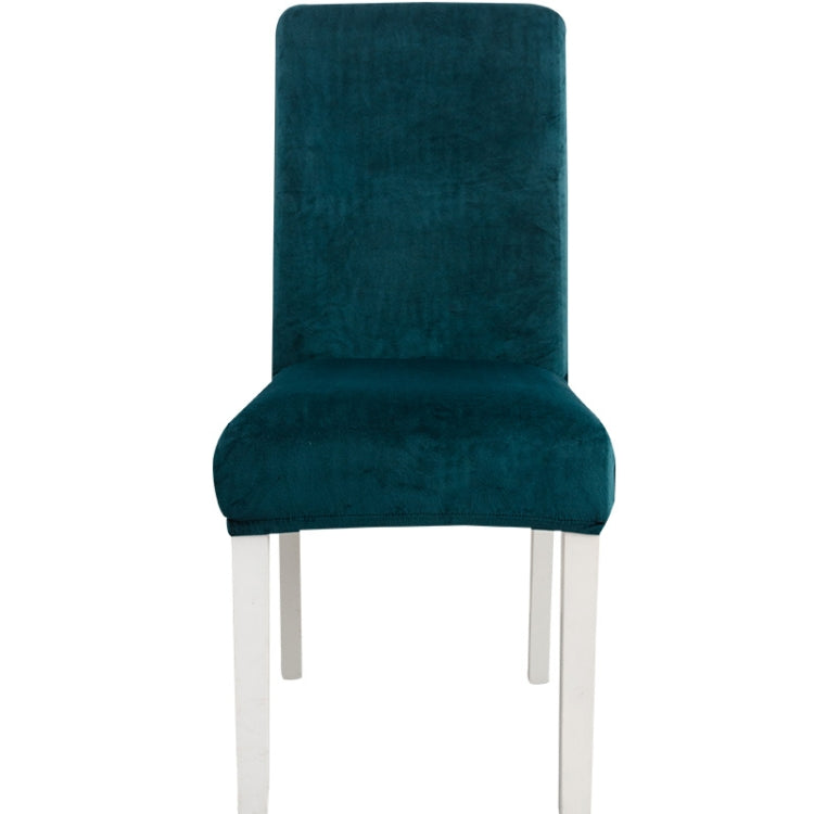 Simple Soft High Elastic Thickening Velvet Semi-Interior Chair Cover Hotel Chair Cover