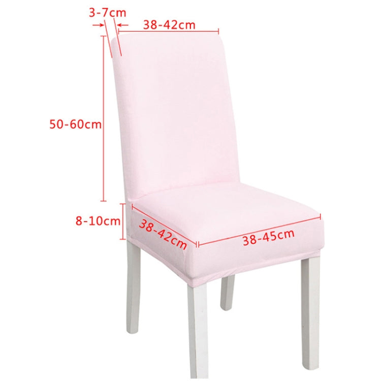Simple Soft High Elastic Thickening Velvet Semi-Interior Chair Cover Hotel Chair Cover