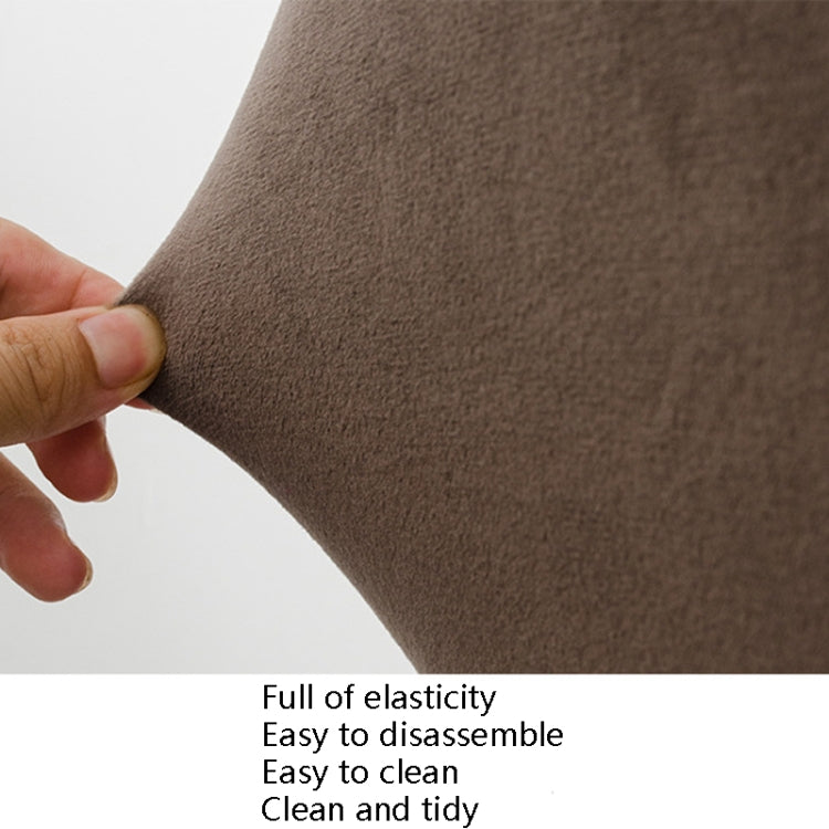 Simple Soft High Elastic Thickening Velvet Semi-Interior Chair Cover Hotel Chair Cover