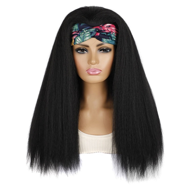 Turban Headband Corn Beard Long Hair Wig Headgear